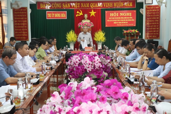 Hiển thị chi tiết cho Đông Hòa: Sơ kết công tác Nội chính, phòng chống tham nhũng, tiêu cực và cải cách tư pháp  Hình ảnh cho bài viết Đông Hòa: Sơ kết công tác Nội chính, phòng chống tham nhũng, tiêu cực và cải cách tư pháp