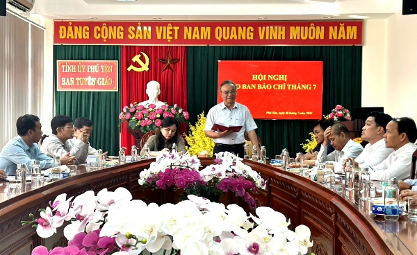 Hiển thị chi tiết cho Hội nghị giao ban báo chí tháng 7 năm 2024 Hình ảnh cho bài viết Hội nghị giao ban báo chí tháng 7 năm 2024