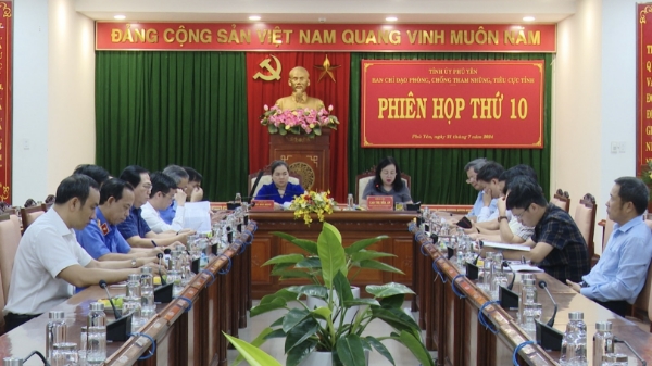 Hiển thị chi tiết cho Phú Yên: Ban Chỉ đạo phòng, chống tham nhũng, tiêu cực tỉnh tổ chức Phiên họp thứ 10   Hình ảnh cho bài viết Phú Yên: Ban Chỉ đạo phòng, chống tham nhũng, tiêu cực tỉnh tổ chức Phiên họp thứ 10