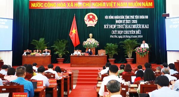 Hình ảnh cho bài viết Kỳ họp thứ 22, HĐND tỉnh khóa VIII: Thông qua 12 nghị quyết về kinh tế - xã hội