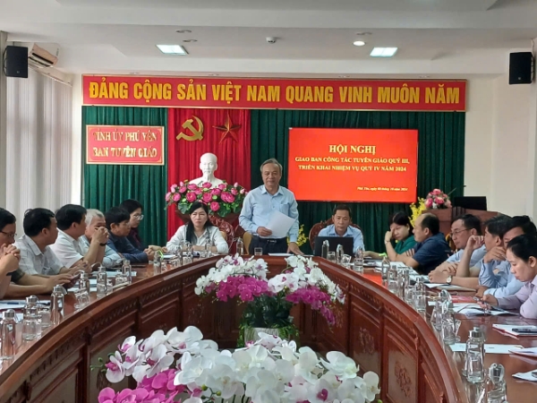 Hình ảnh cho bài viết Hội nghị giao ban công tác tuyên giáo quý III,  triển khai nhiệm vụ quý IV năm 2024