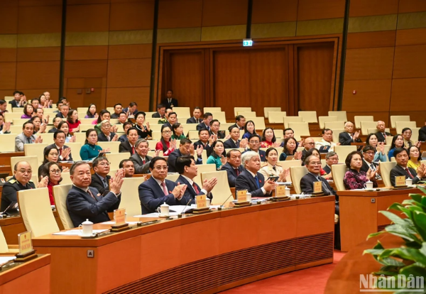 Hình ảnh cho bài viết Khai mạc trọng thể Kỳ họp thứ 8, Quốc hội khóa XV