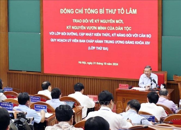 Hình ảnh cho bài viết Nội dung chuyên đề của Tổng Bí thư Tô Lâm về kỷ nguyên mới, kỷ nguyên vươn mình của dân tộc