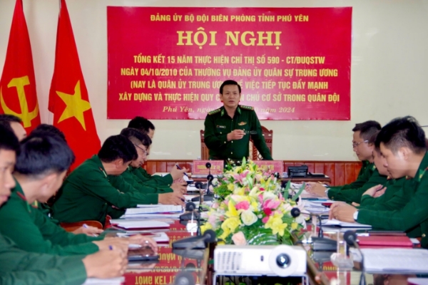 Hình ảnh cho bài viết Đảng ủy BĐBP tỉnh Phú Yên tổng kết 15 năm thực hiện Chỉ thị 590 của Đảng ủy Quân sự Trung ương