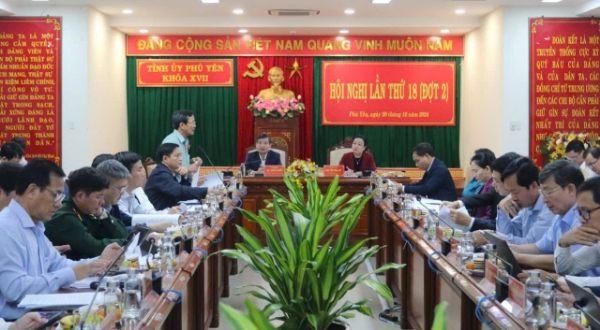 Hình ảnh cho bài viết Hội nghị Tỉnh ủy Phú Yên lần thứ 18 (đợt 2)
