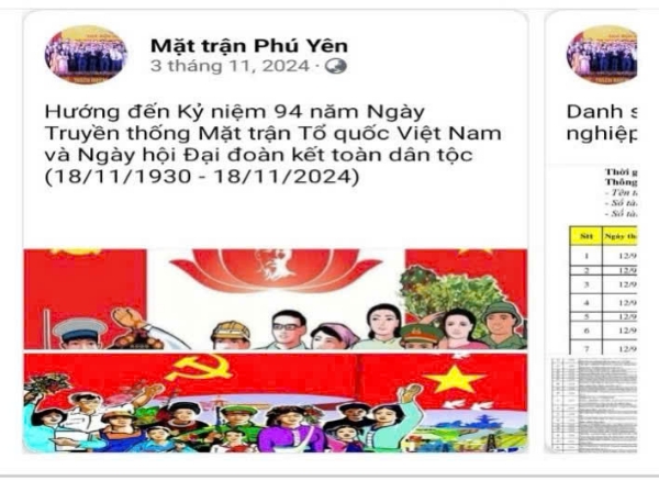 Hình ảnh cho bài viết Mặt trận Phú Yên là một trong các tỉnh, thành phố tiêu biểu trong triển khai công tác thông tin, tuyên truyền thông qua các ứng dụng công nghệ