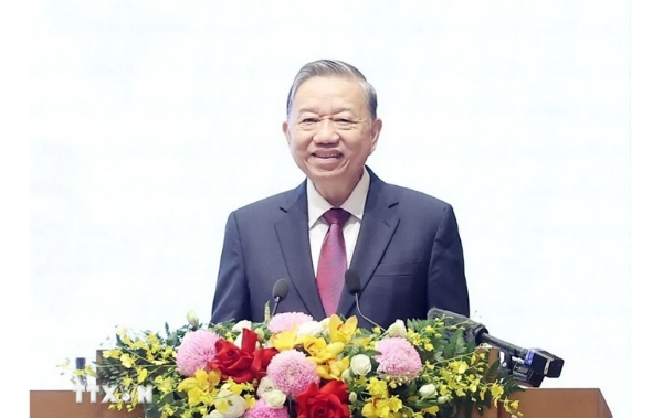 Hình ảnh cho bài viết Tổng Bí thư Tô Lâm: Ưu tiên hàng đầu là tinh gọn tổ chức bộ máy của Hệ thống chính trị