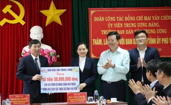 Hình ảnh cho bài viết Đoàn công tác của Ban Dân vận Trung ương làm việc tại Ban Dân vận Tỉnh ủy Phú Yên