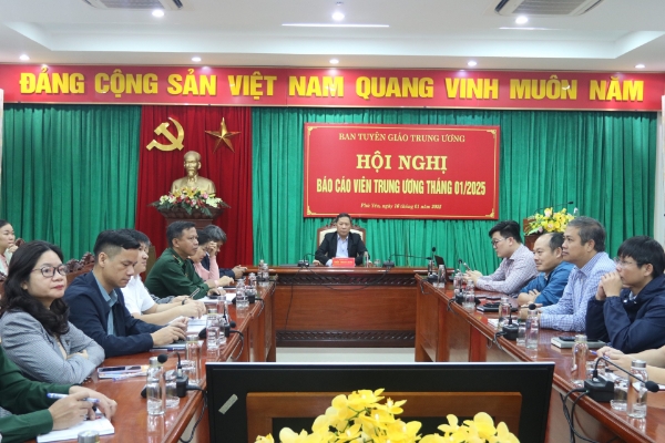 Hình ảnh cho bài viết Hội nghị Báo cáo viên Trung ương tháng 01/2025