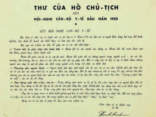 Hình ảnh cho bài viết Tư tưởng Hồ Chí Minh về người thầy thuốc Việt Nam