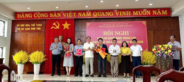 Hình ảnh cho bài viết Công bố quyết định thành lập Đảng bộ Sở Văn hóa, Thể thao và Du lịch