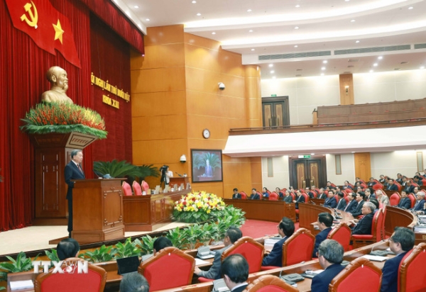 Hình ảnh cho bài viết Bế mạc Hội nghị Trung ương 11 khóa XIII: Hội nghị lịch sử bàn quyết sách lịch sử