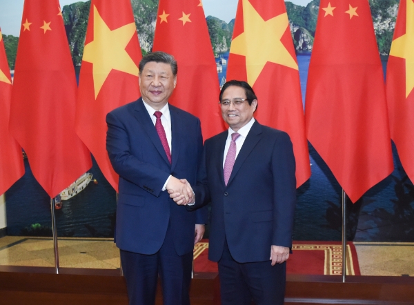 Hình ảnh cho bài viết [Ảnh] Thủ tướng Phạm Minh Chính hội kiến với Tổng Bí thư, Chủ tịch Trung Quốc Tập Cận Bình