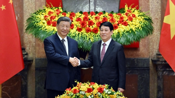 Hình ảnh cho bài viết [Ảnh] Chủ tịch nước Lương Cường hội đàm với Tổng Bí thư, Chủ tịch Trung Quốc Tập Cận Bình