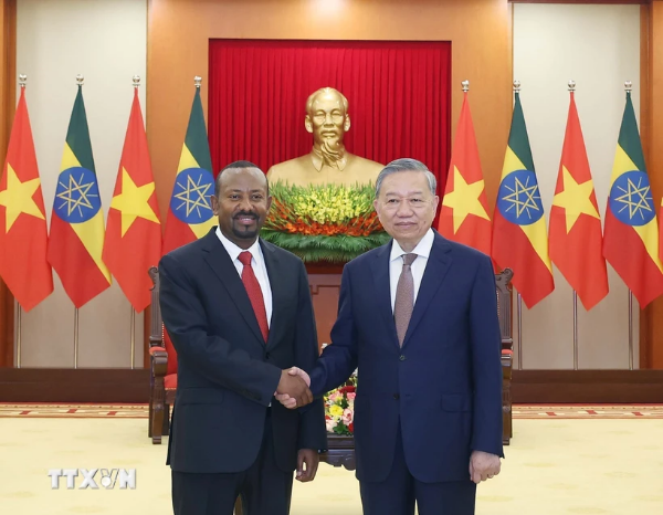 Hình ảnh cho bài viết Tổng Bí thư Tô Lâm tiếp Thủ tướng Ethiopia Abiy Ahmed Ali thăm Việt Nam
