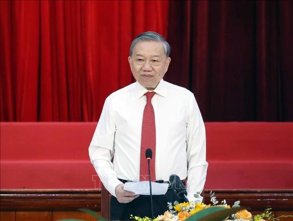 Hình ảnh cho bài viết Phát biểu của Tổng Bí thư Tô Lâm tại buổi gặp mặt cán bộ lão thành cách mạng, người có công, gia đình chính sách tiêu biểu