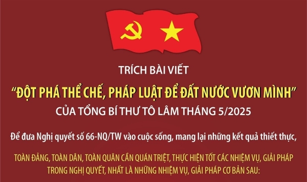 Hình ảnh cho bài viết Những nhiệm vụ và giải pháp cơ bản để đưa Nghị quyết số 66-NQ/TW vào cuộc sống