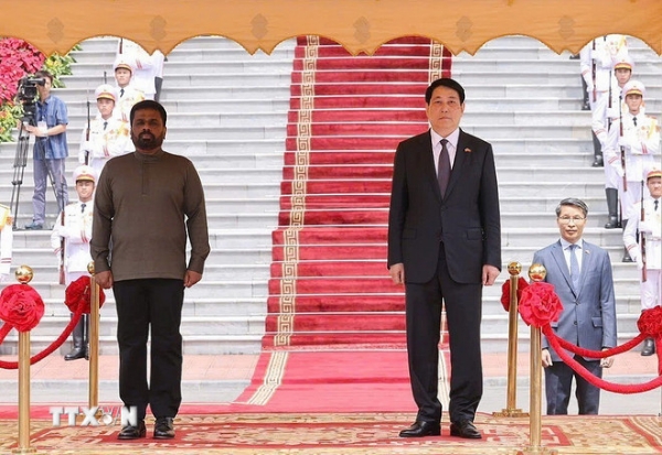 Hình ảnh cho bài viết Chủ tịch nước Lương Cường chủ trì lễ đón chính thức Tổng thống Sri Lanka