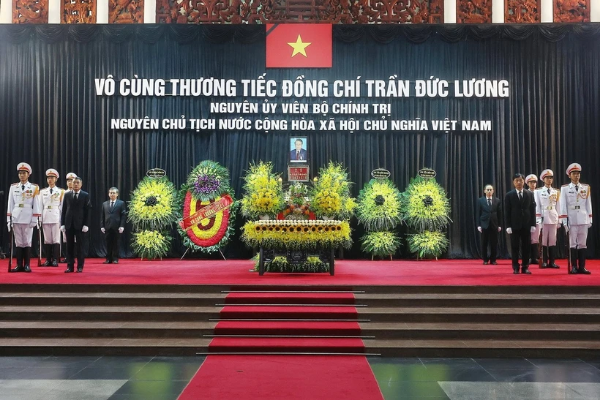 Hình ảnh cho bài viết Điện, thư chia buồn nguyên Chủ tịch nước Trần Đức Lương từ trần