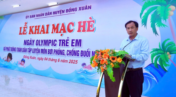 Hình ảnh cho bài viết Đồng Xuân phát động toàn dân tập luyện môn bơi phòng, chống đuối nước năm 2025  